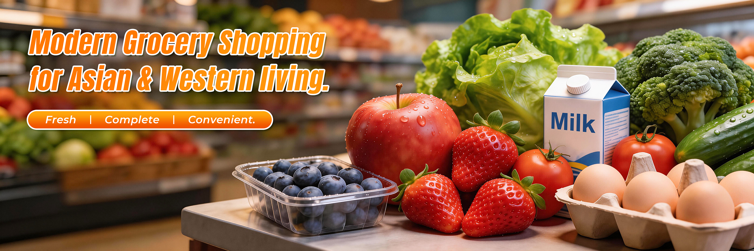 Modern Grocery Shopping for Asian & Western living